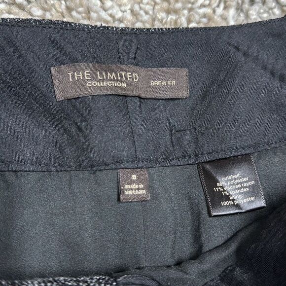 The Limited Black Tweed Drew Fit Dress Shorts Size 8 NEW - Picture 3 of 5